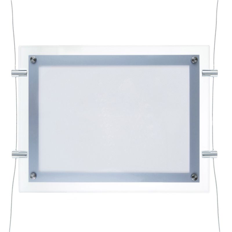 Marco cuadro iluminado por LED A2 670x495mm doble cara de metacrilato para cartel anuncio letrero - LX04600 - 01
