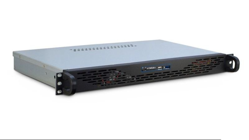 Caja metálica servidor mini ITX rack 19" 1U Negra - TK 1901 - 01
