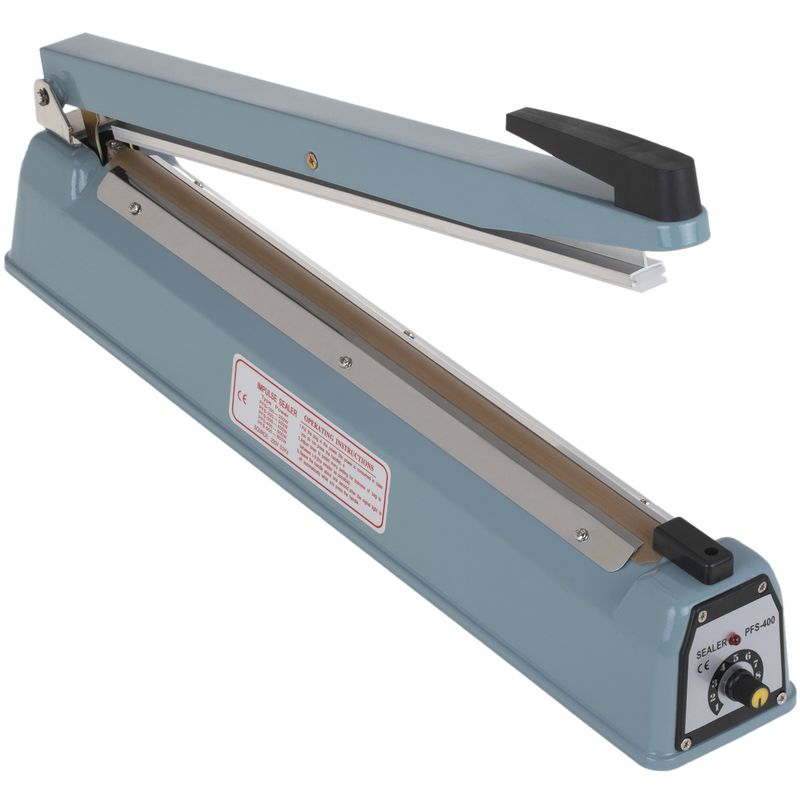 Selladora térmica metálica de 40 cm para bolsas de plástico - OF00600 - 01