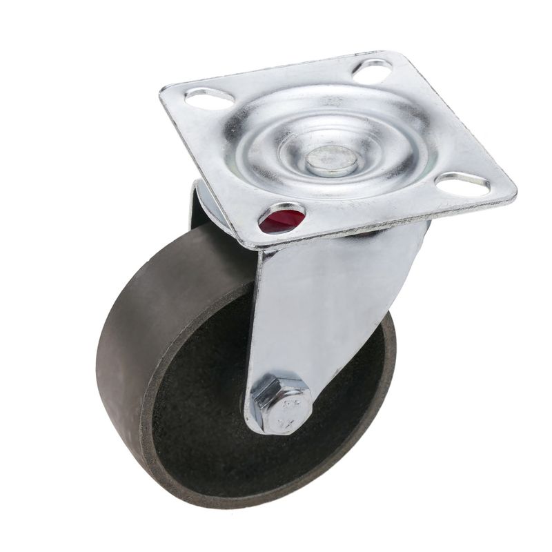 Rueda pivotante industrial de metal sin freno 75 mm - QR01200 - 01