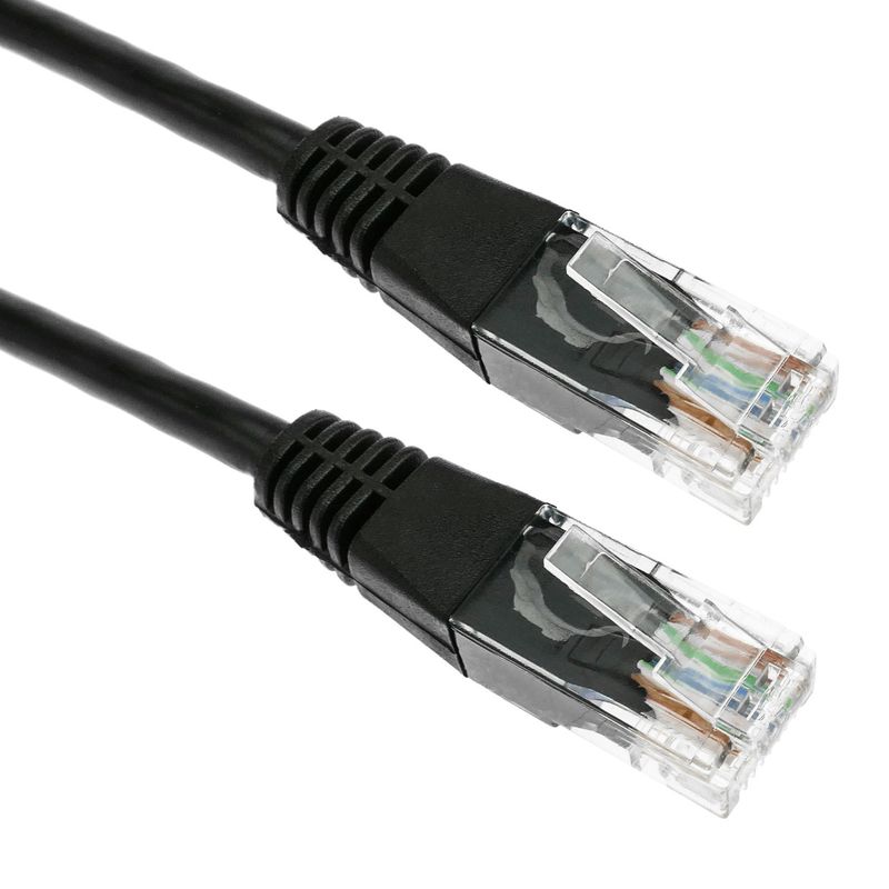 Cable de red ethernet Cat. 5e UTP de 0,5 m de color negro - RL04200 - 01