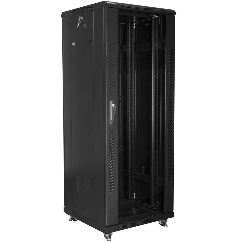 Armario Rack 19" de pie 32U F600 600x600x1603mm negro Lanberg - WL50600 - 01