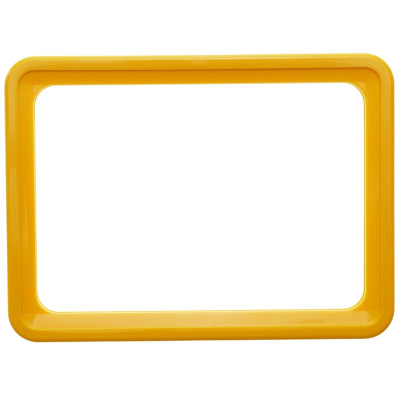 Marco para letreros y carteles A6 150x110mm amarillo para rotulación - SU00200 - 01
