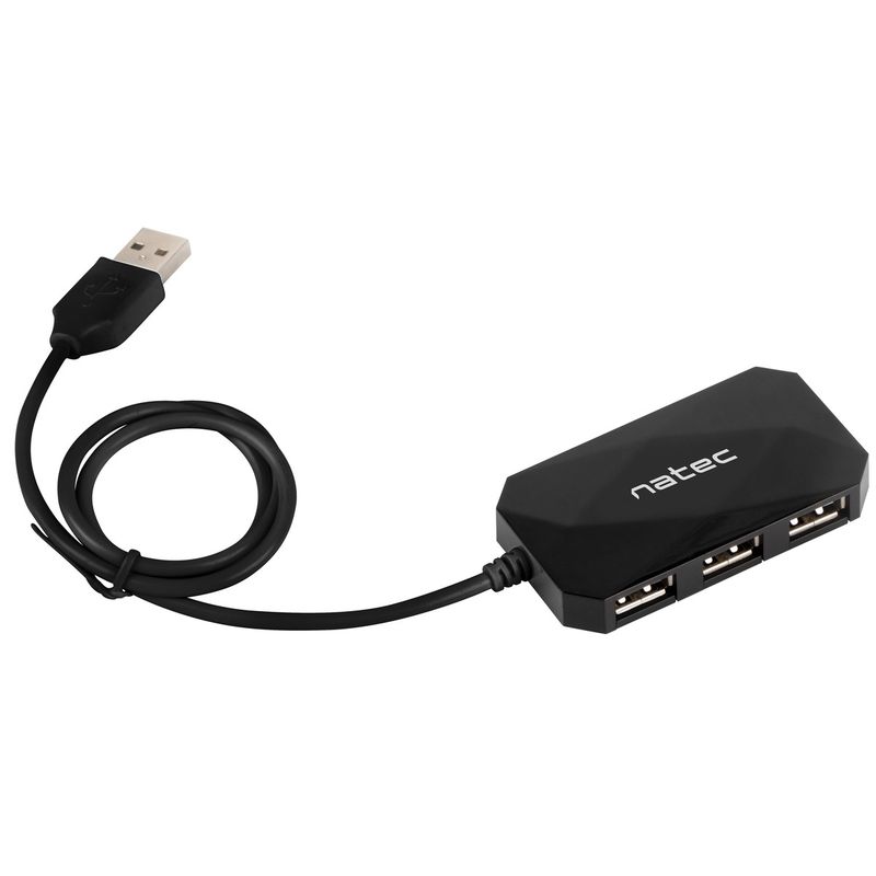 Hub USB tipo A 2.0 de 4 puertos negro Natec Locust NHU-0647 - NT36000 - 01