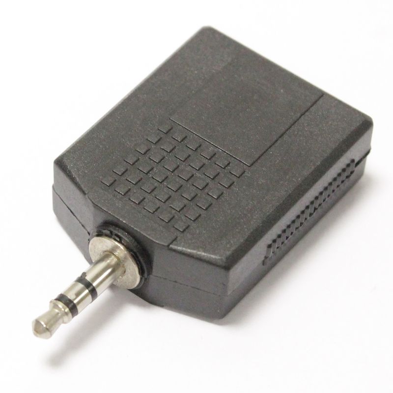 Adaptador de audio estéreo 1 x minijack-3.5-macho a 2 x jack-6.3mm-hembra - AY04000 - 01