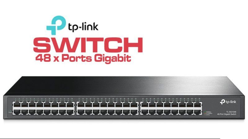Switch TP-Link TL-SG1048 switch 48p Gigabit rack - TL-SG1048 - 01