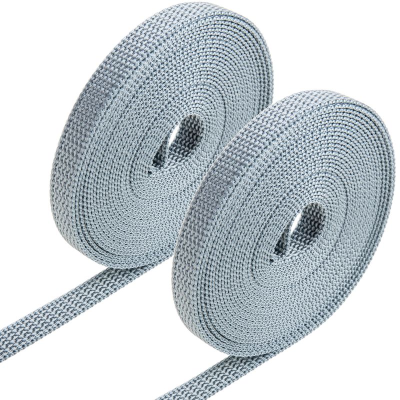 Pack de 2 unidades cinta para persiana de nailon mini gris de 14mm x 5m - BS23900 - 01