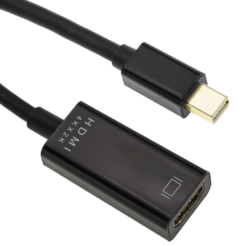 Cable adaptador de vídeo 4K 17cm de Mini DisplayPort MDP macho a HDMI hembra 1080p FullHD 2K 4K - YP08000 - 01