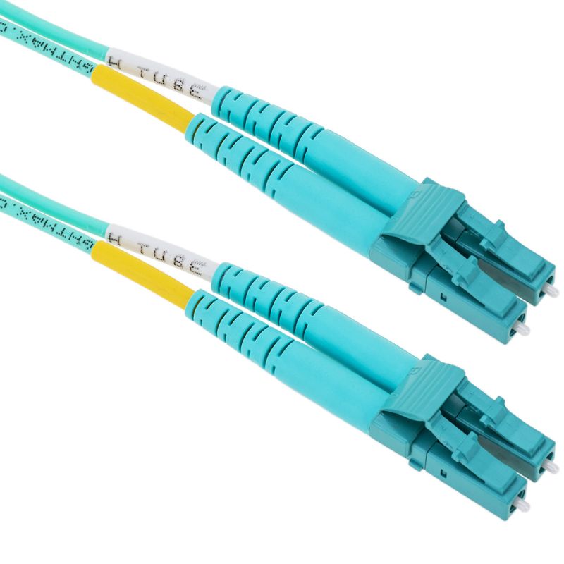 Cable OM3 de fibra óptica de LC/UPC a LC/UPC multimodo duplex 50/125 50cm - FY06100 - 01