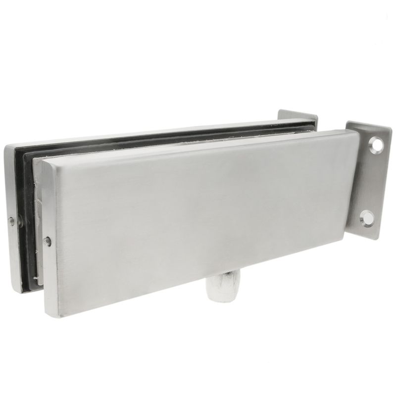 Pernio y bisagra fija superior de aluminio para puerta de cristal para cierrapuertas de suelo - LK08200 - 01
