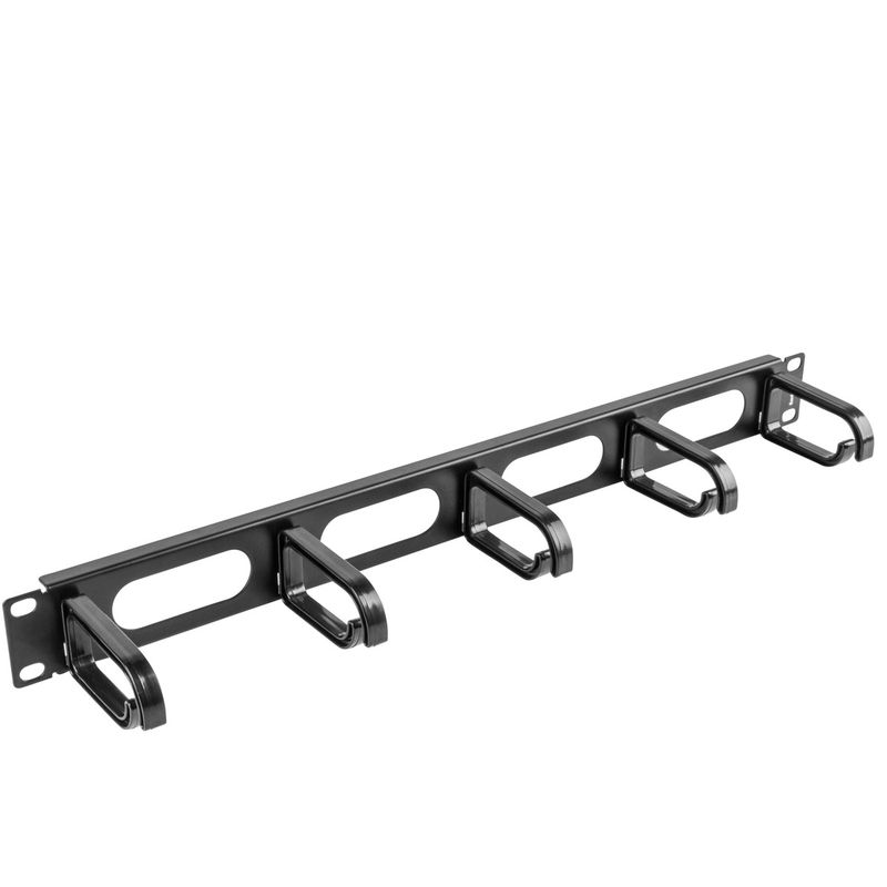 Panel pasacables para armario rack 19" de 5 de anillas 1U Lanberg AK-1205-B - RM13800 - 01