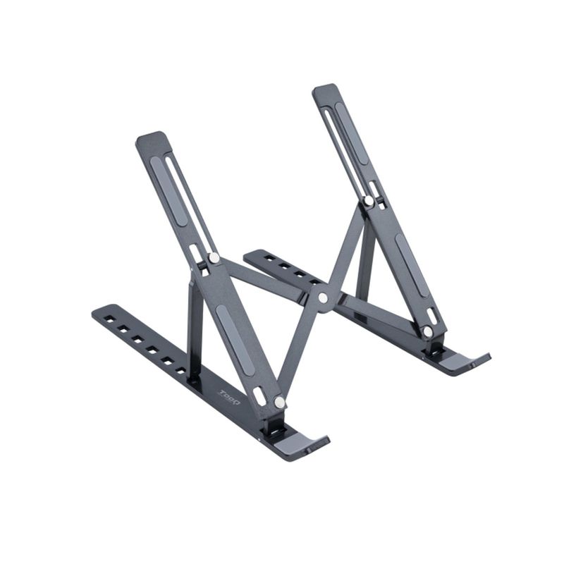 Soporte elevador para portátiles y tablets de aluminio gris oscuro plegable TooQ TQLRS0035-AL-G - TQ17300 - 01