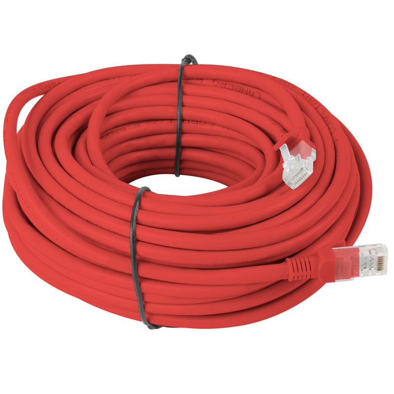 Cable de red ethernet Cat. 5e UTP de 20 m de color rojo PCU5-10CC-2000-R - RL21000 - 01