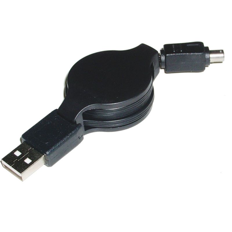 Cable Retráctil USB 2.0 a Nikon 120cm (AM/Nikon8P) - EX06400 - 01
