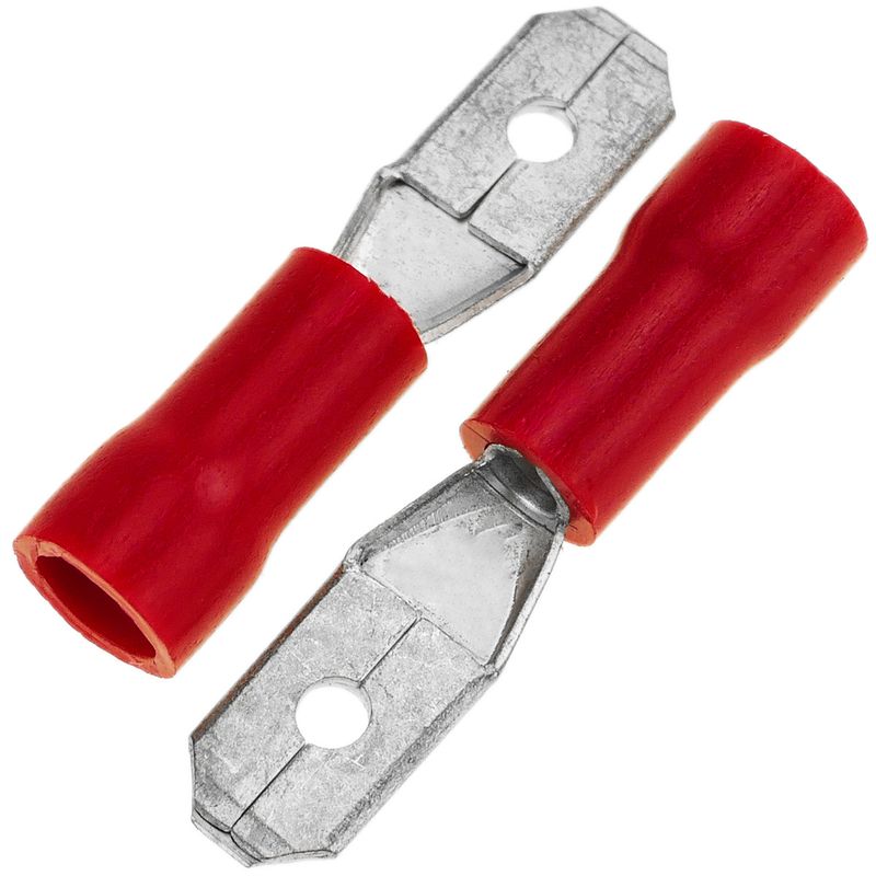 Terminal Faston Macho 4.8 mm rojo Pack de 100 uds - FN01200 - 01