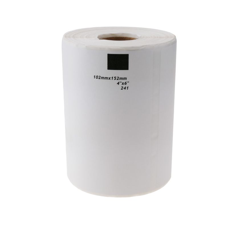 Rollo bobina de 200 etiquetas adhesivas compatibles con Brother DK-11241 DK-1241 102x152mm - BM08400 - 01