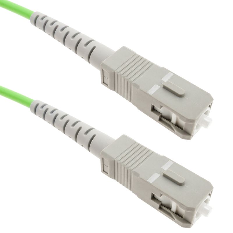 Cable de fibra óptica OM5 multimodo simplex 50µm/125µm SC/PC a SC/PC 100Gb de 25 m - GC01000 - 01