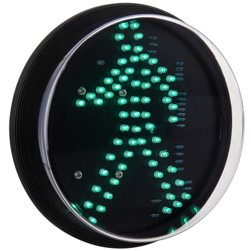 Luz LED para semáforo IP65 200mm de 220VAC peatón verde - SM05600 - 01