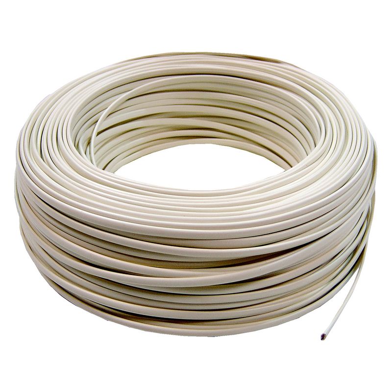 Bobina Cable Telefónico Flexible 4-Hilos Marfil (100m) - RT00100 - 01