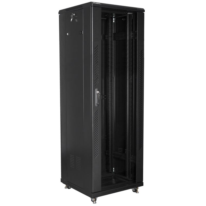 Armario Rack 19" de pie 37U F600 600x600x1907mm negro Lanberg - WL50700 - 01