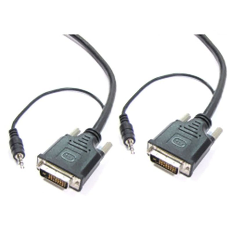 Super cable DVI-D con jack de audio de 3,5 mm macho macho de 1,8 m - VZ01100 - 01