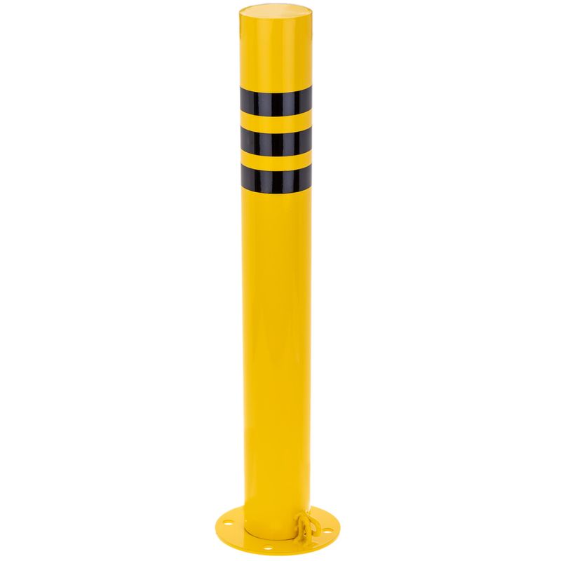 Pilona bolardo de acero con base clavada removible 76x600mm - SQ01100 - 01