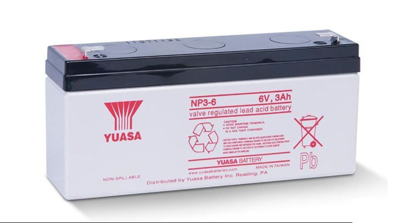 Bateria Yuasa plomo-ácido 6V 3Ah NP3-6 - NP3-6 - 01