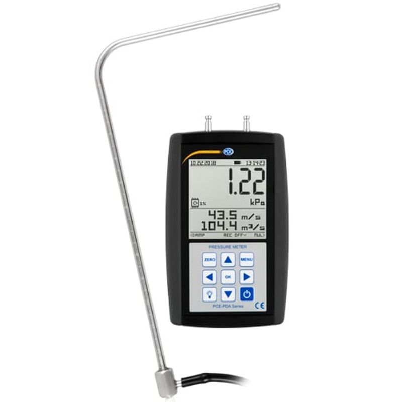 Anemómetro con tubo de pitot PCE-PDA 10L - PC02000 - 01
