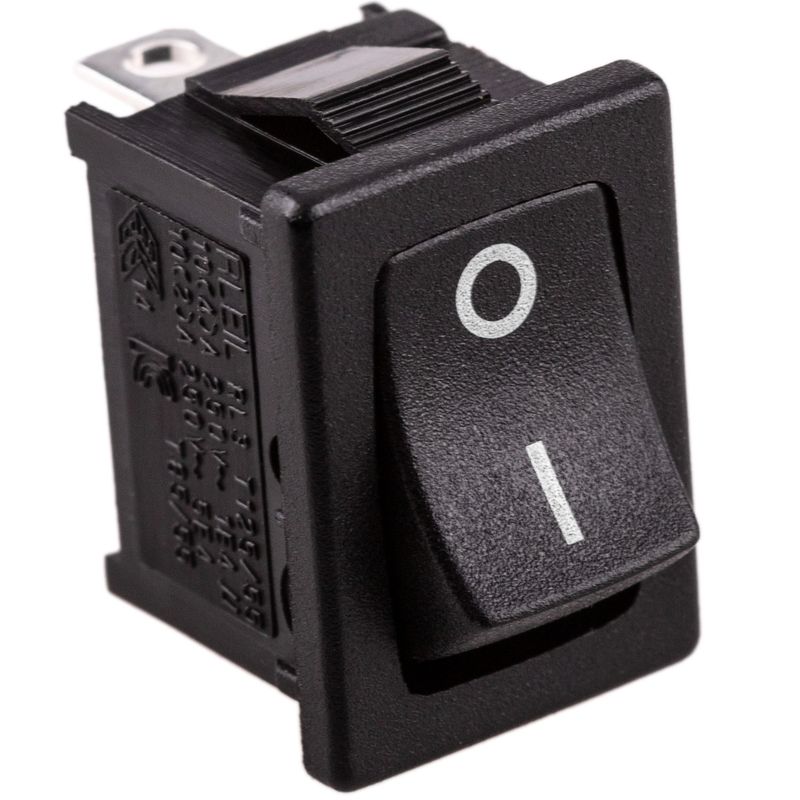 Interruptor basculante negro SPST 2 pin 20.5x24.7x14.4 mm - TG10100 - 01