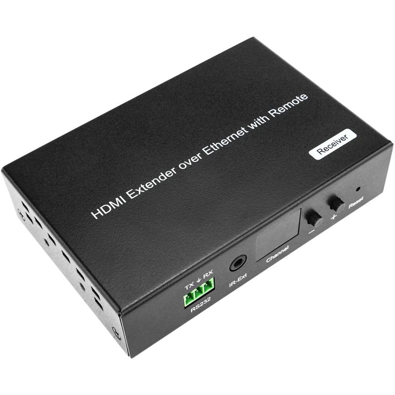 Extensor HDMI 1080p a través de cable ethernet Cat.5e Cat.6 120m - Receptor Control remoto H.264 - HB03000 - 01