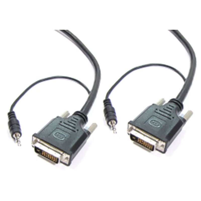 Super cable DVI-D con jack de audio de 3,5 mm macho macho de 10 m - VZ01500 - 01
