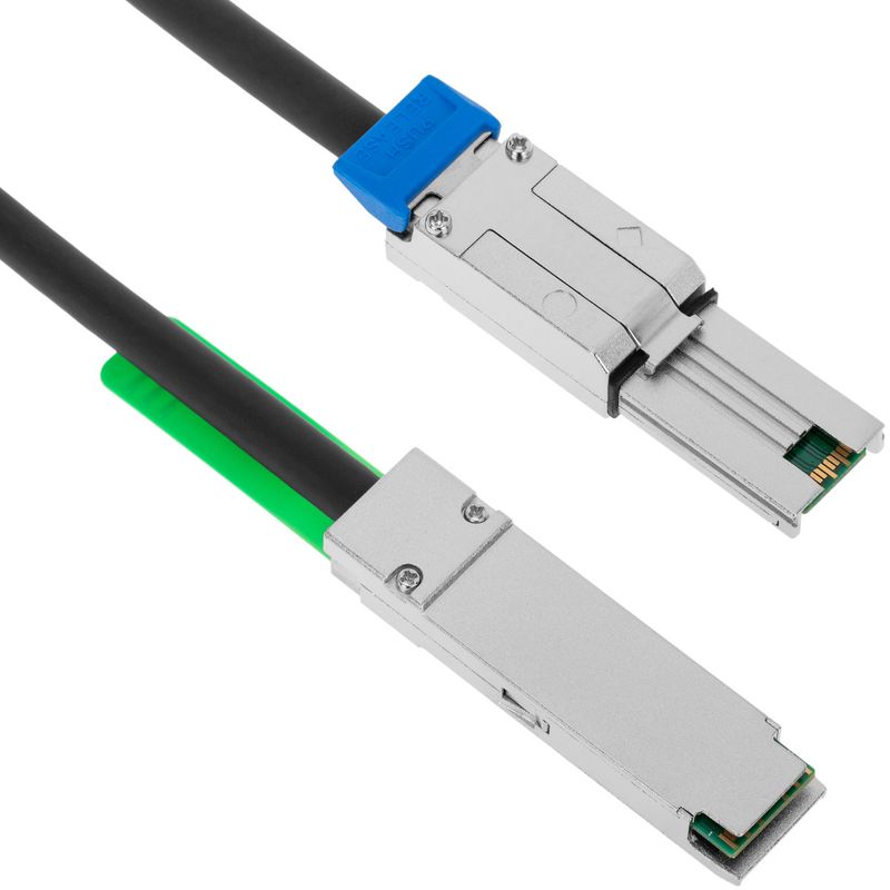 Cable QSFP+ SFF-8436 a MiniSAS SFF-8088 de 1m - FZ04100 - 01