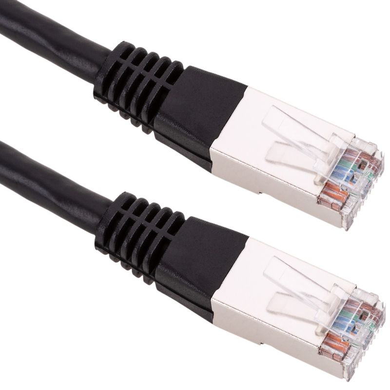 Cable de red ethernet Cat. 6 FTP de 1 m de color negro - RU04300 - 01