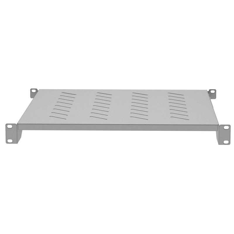 Bandeja fija blanca para armario rack 19" fijación frontal 1U profundidad de 500 mm Lanberg - WK21300 - 01