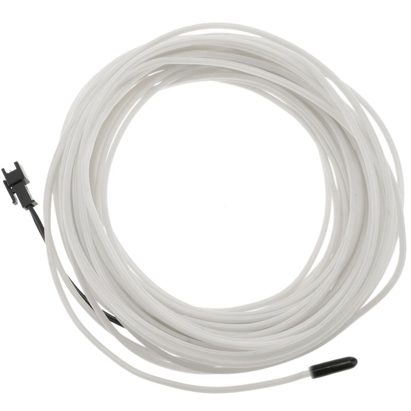 Cable electroluminiscente blanco-azul de 3.2mm en bobina 5m de cable con pilas - NW04400 - 01