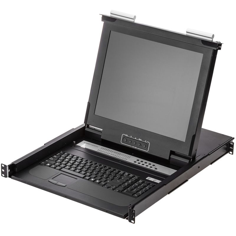 Consola rack con pantalla de 17" y conmuntador KVM de 32 puertos a través de cable UTP Cat.6 - RK02100 - 01
