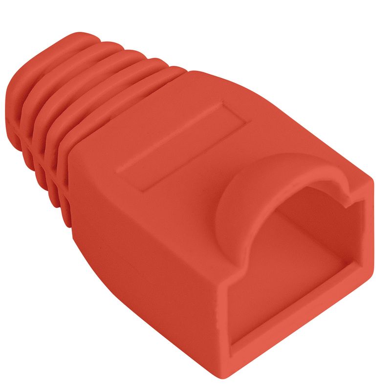 Cubierta de goma Lanberg para conector RJ45 de color rojo Pack de 100uds - RP15200 - 01