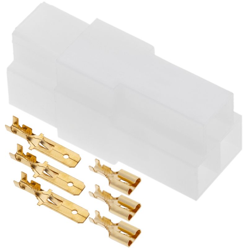 Conectores rápidos de 3 vías y de 6,35 mm de con para faston tipo t - FN12200 - 01