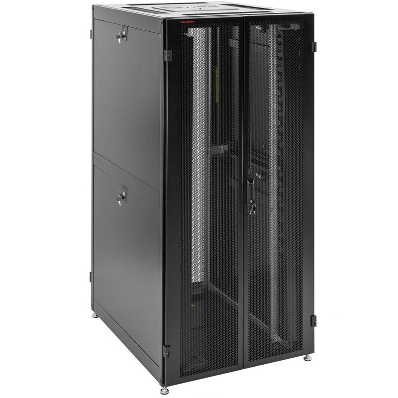 Armario rack 19" de pie 42U 800x1200x2000mm puerta perforada MobiRack GO montado - WA06700 - 01
