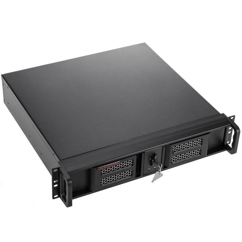 Caja rack 19" IPC Micro-ATX Mini-ITX 2U 3x3.5" 1x5.25" profundidad 424 mm - CK01200 - 01