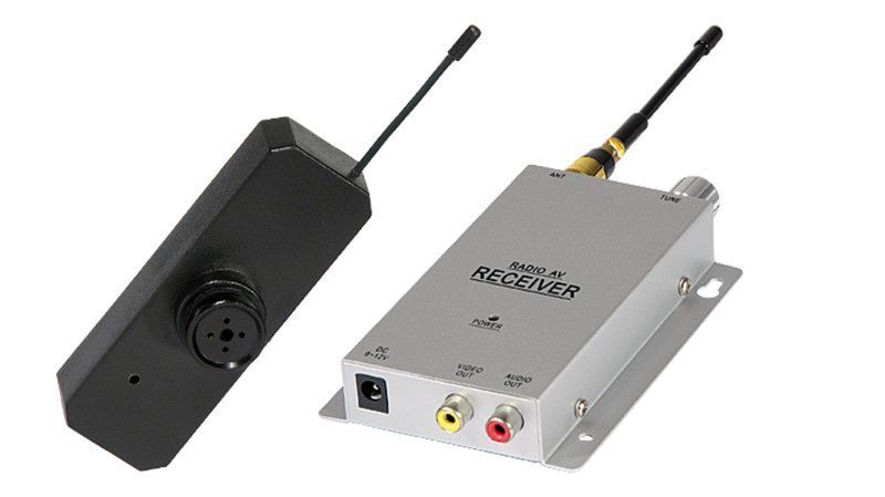 Cámara Wireless 2.4 GHz en botón de camisa con micrófono - VDV 071 - 01