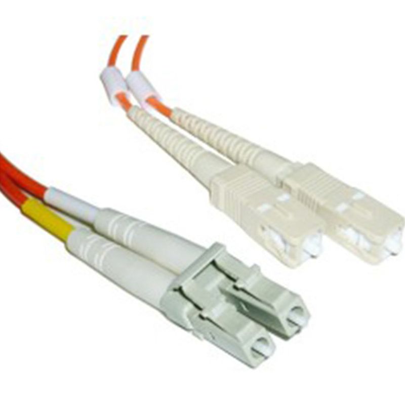 Cable de fibra óptica LC/PC a SC/PC multimodo duplex 62.5/125 de 25 m - FI03900 - 01