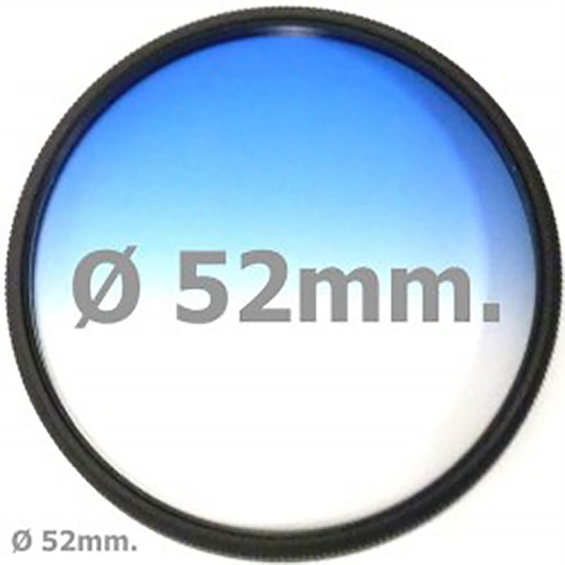 Filtro fotografia color gradual azul para objetivo de 52 mm - EF08200 - 01