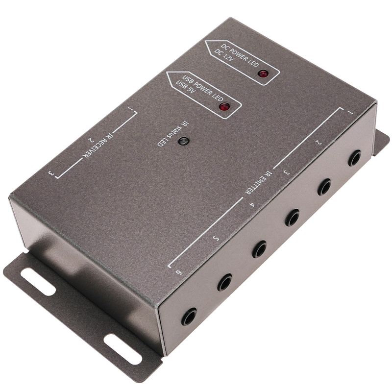 Repetidor de infrarrojos IR con 3 puertos receptores y 6 emisores - IR02300 - 01