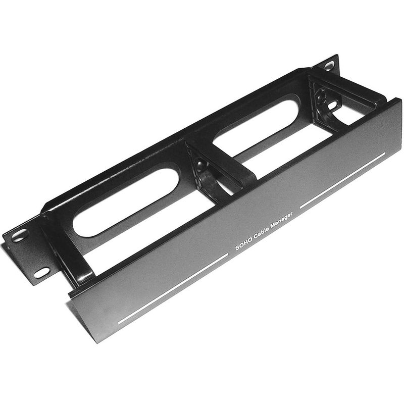 RackMatic TENRack Panel Gestión Cables 10" de 3 anillas con tapa - TR02200 - 01