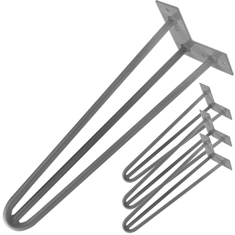 Pies para mesa y mueble Patas en acero 3 varillas 71 cm 4-pack - IN09600 - 01