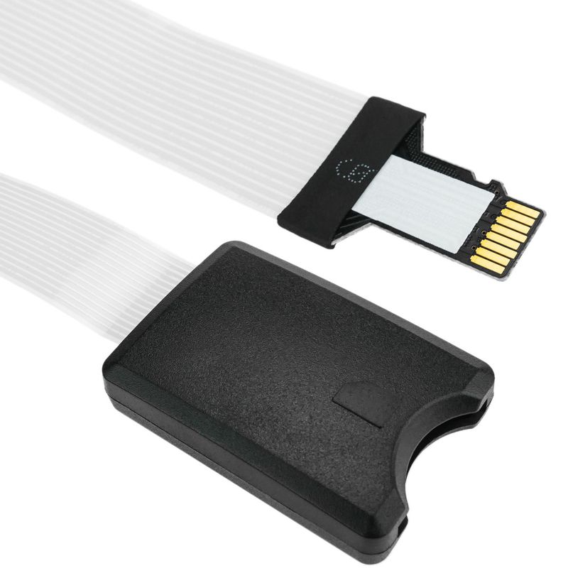Adaptador de microSD TF a slot de tarjeta SD SDHC SDXC con cable plano de 48 mm - SL00100 - 01