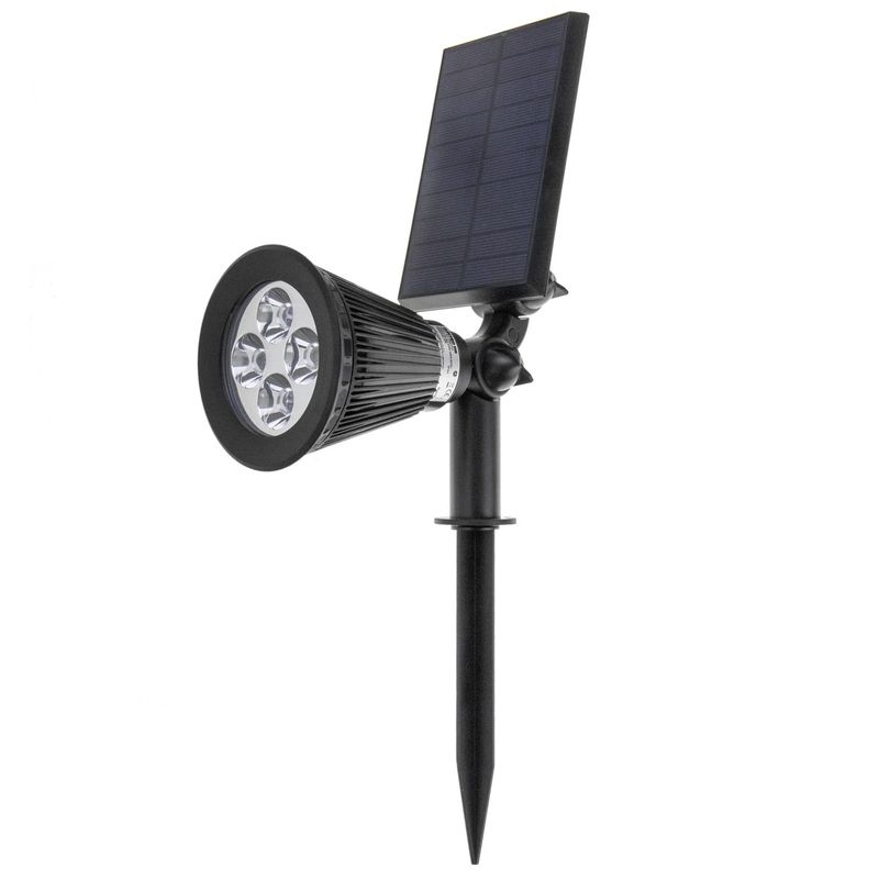 Foco LED Solar IP44 2W 200LM con estaca para jardín - NF10400 - 01