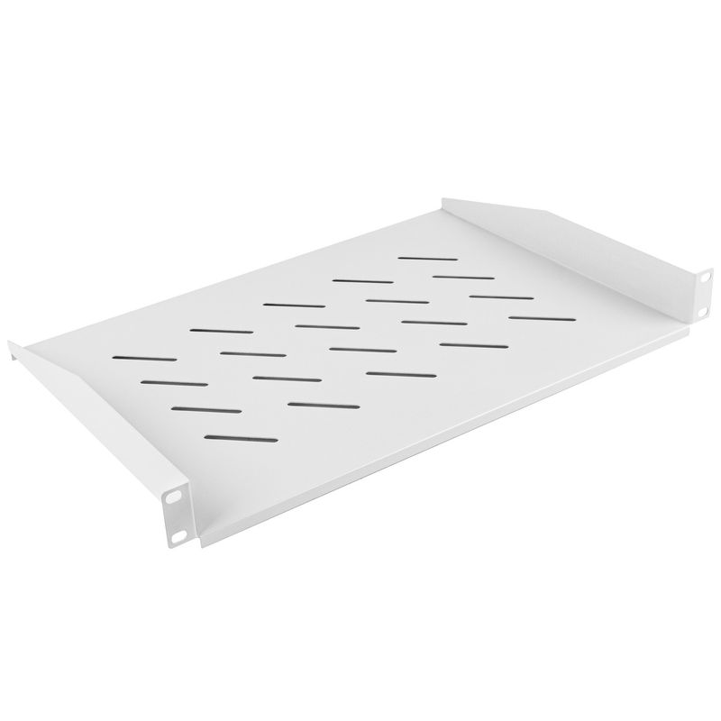 Bandeja fija blanca para armario rack 19" fijación frontal 1U profundidad de 315 mm Lanberg AK-1008-S - WK20700 - 01