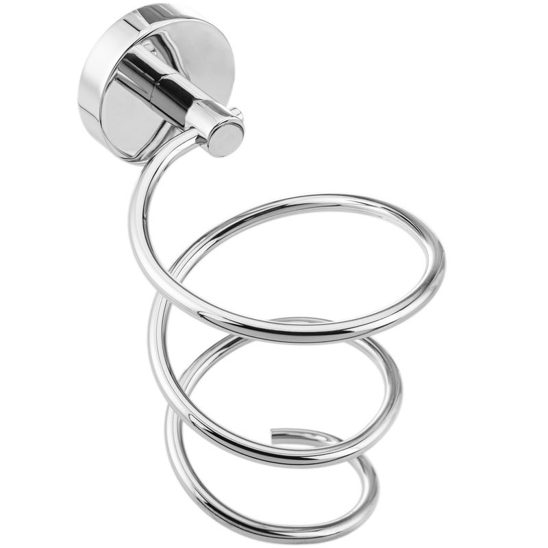 Soporte de pared cromado para secador de pelo modelo Paddy - KS32400 - 01